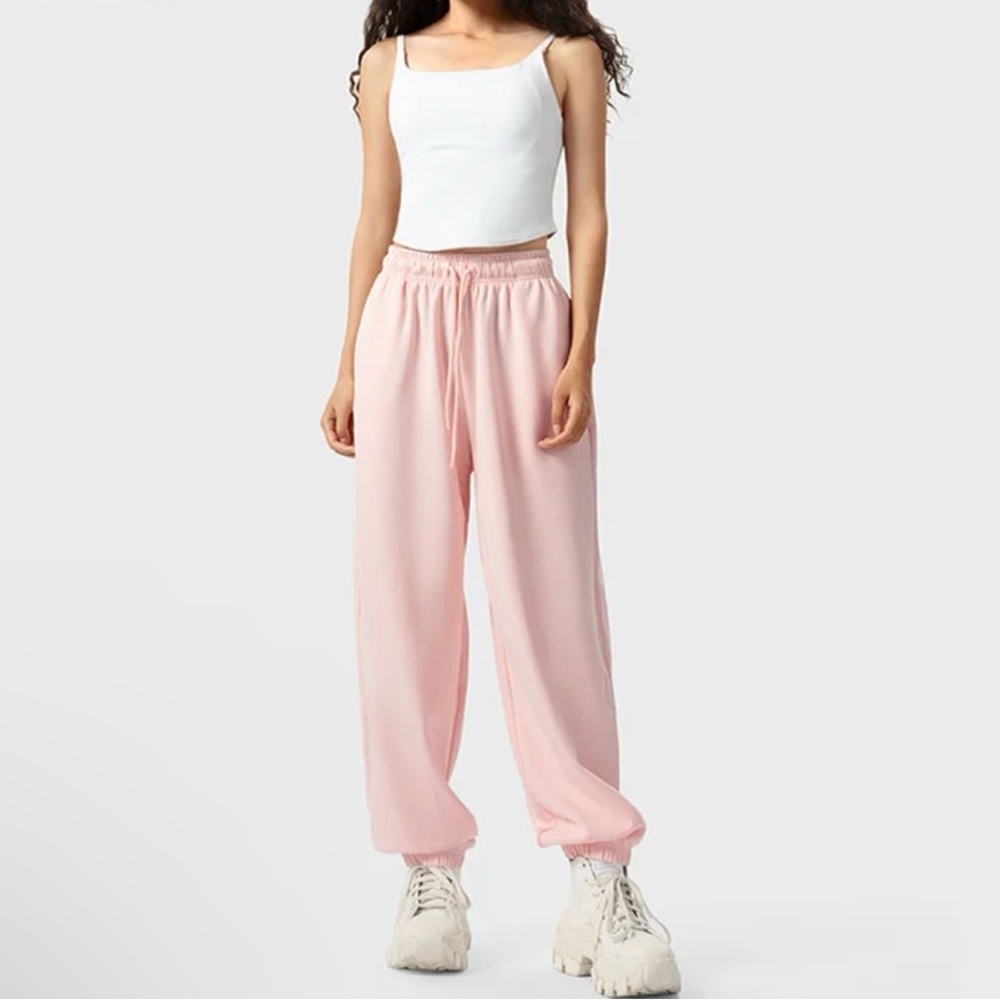 NEW！High-quality Lightweight Wide-Leg Sweatpants – High-Waist Sporty Pants.